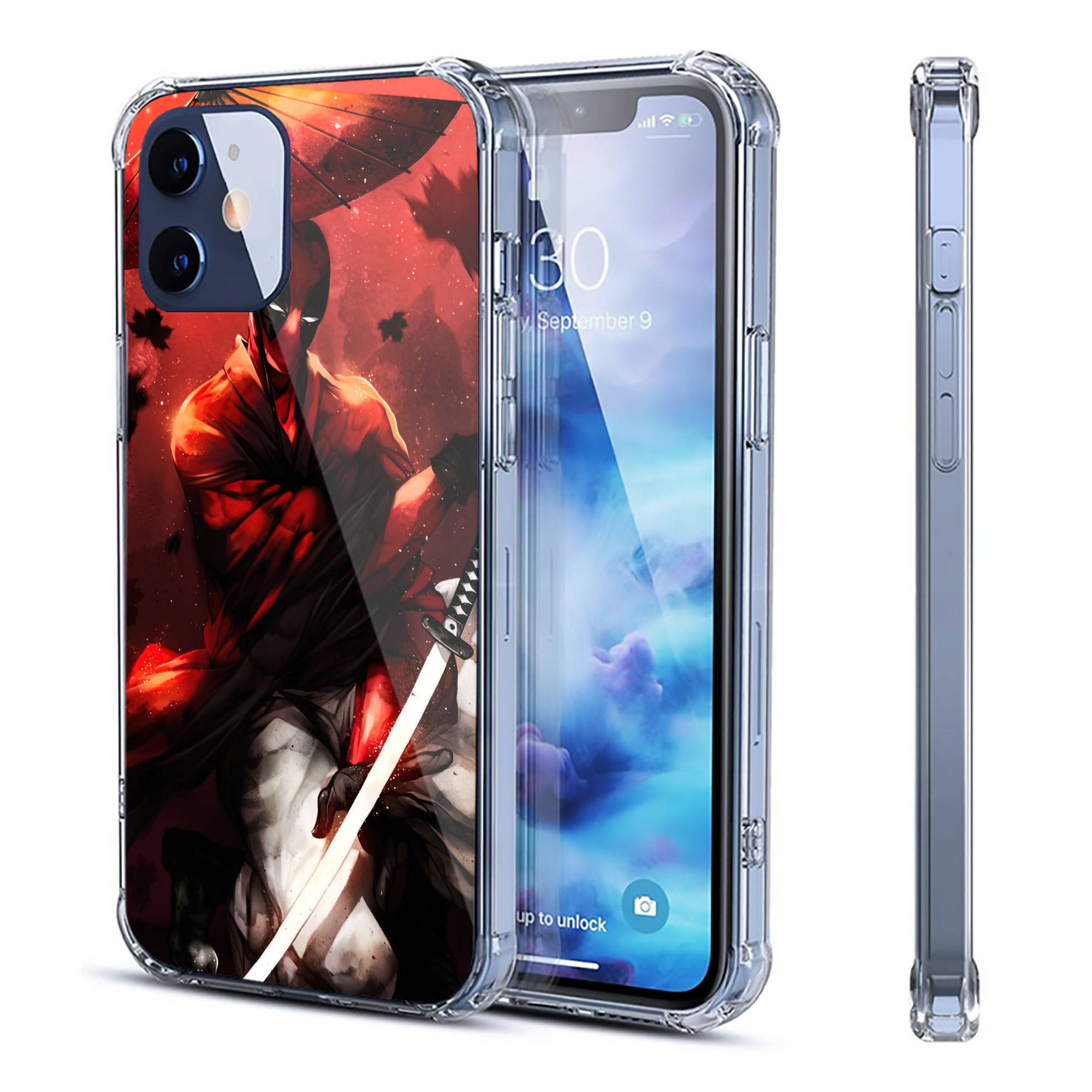 （画像用） Deadpool デッドプール 【iPhone 12シリーズ対応】透明スマホケース（クリアソフトケース）